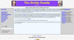 Desktop Screenshot of devlin-family.com